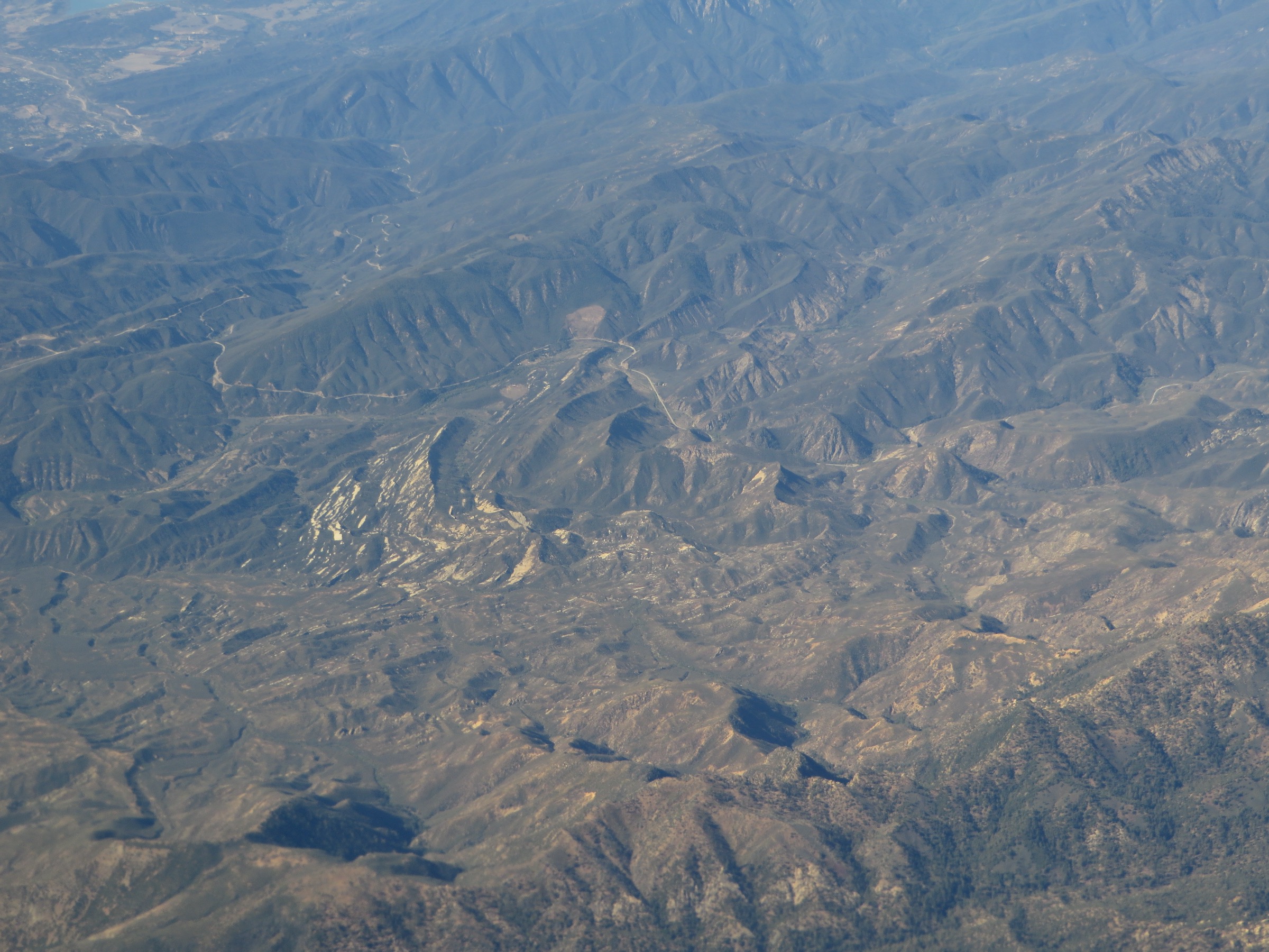 Topatopa Mountains vues depuis le versant d'Ojai