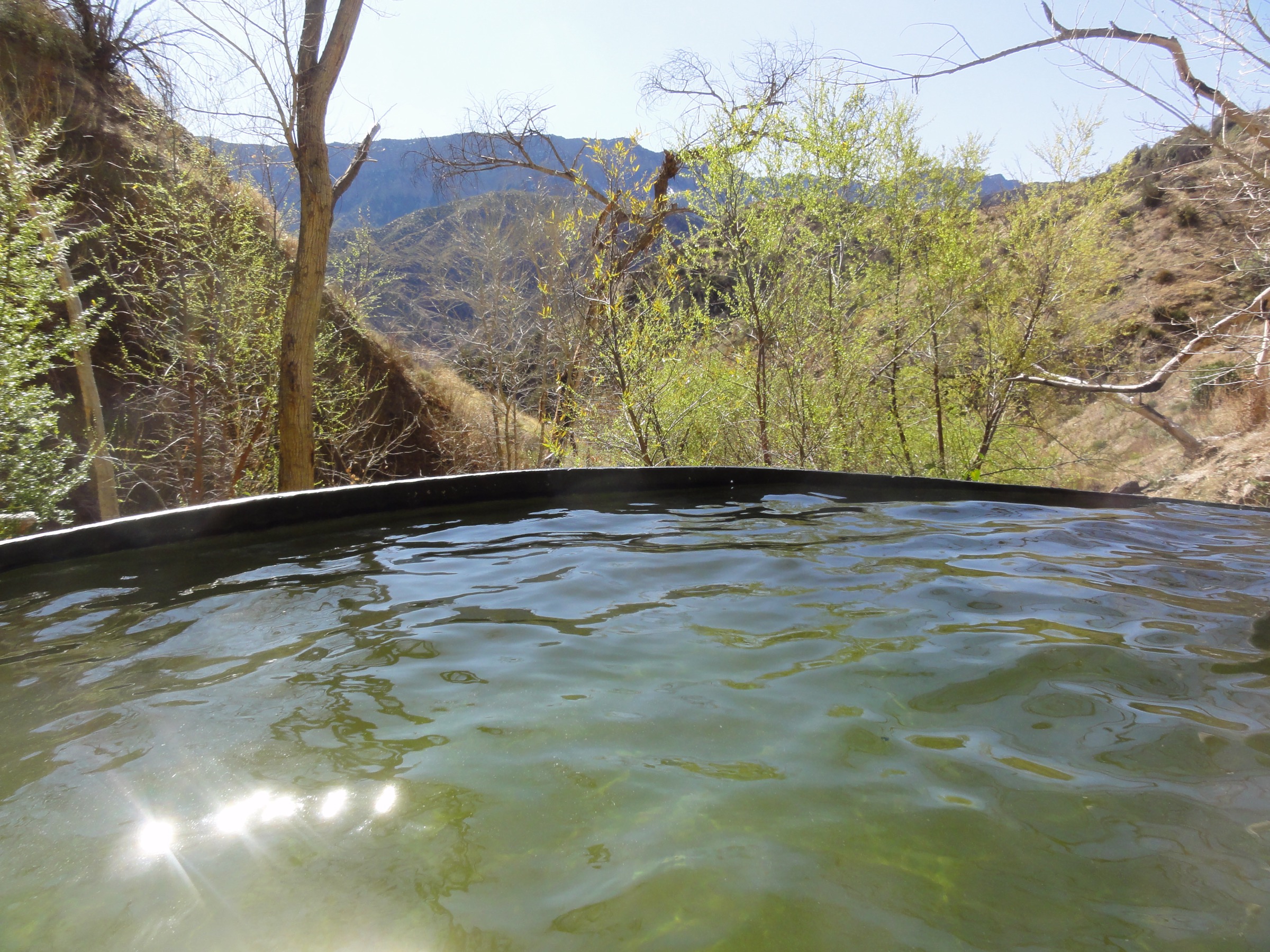 Willett Hot Springs dans la Sespe Wilderness, Californie