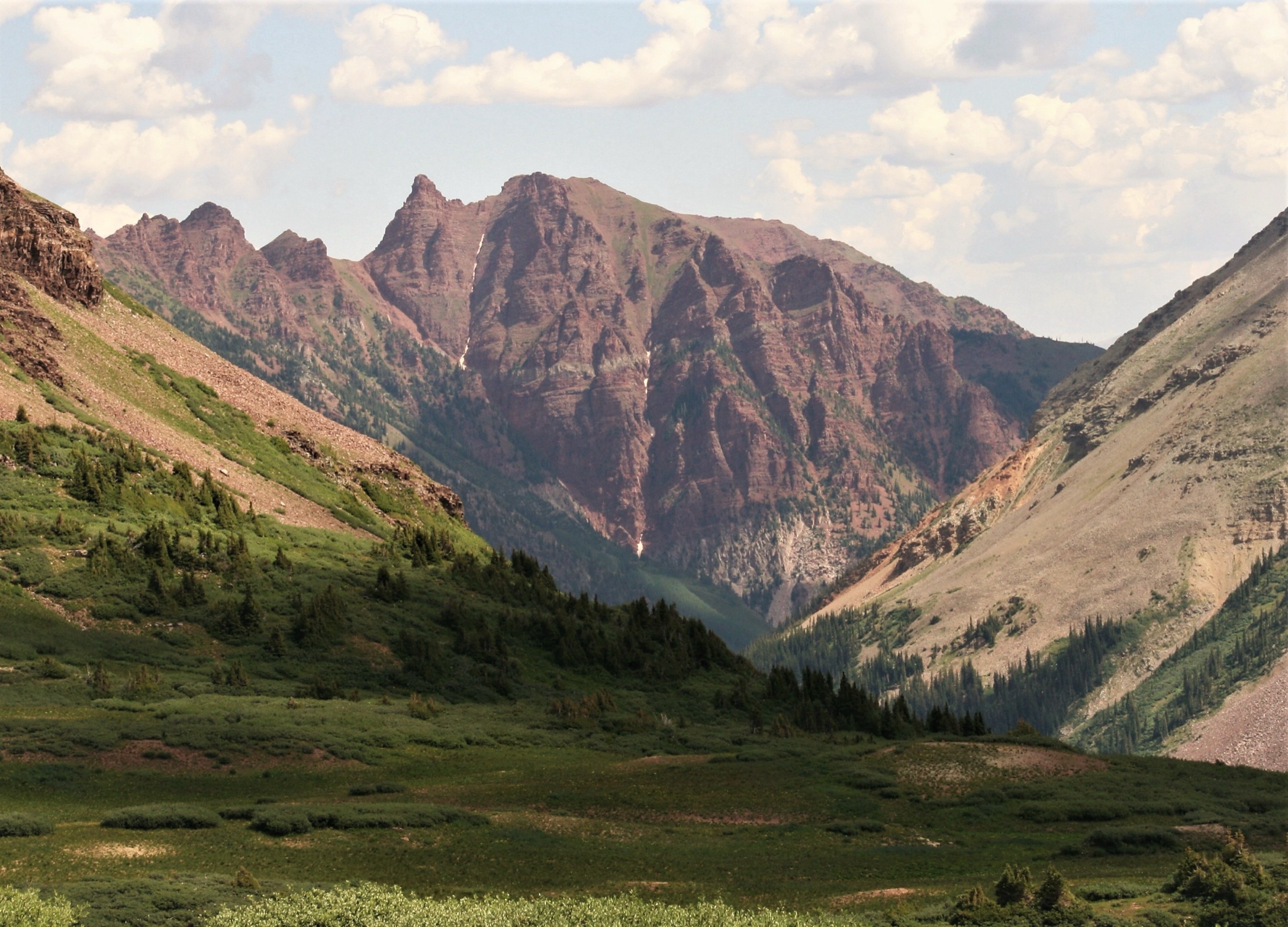 The West Maroon Pass Trail in the Maroon Bells-Snowmass Wilderness above Aspen