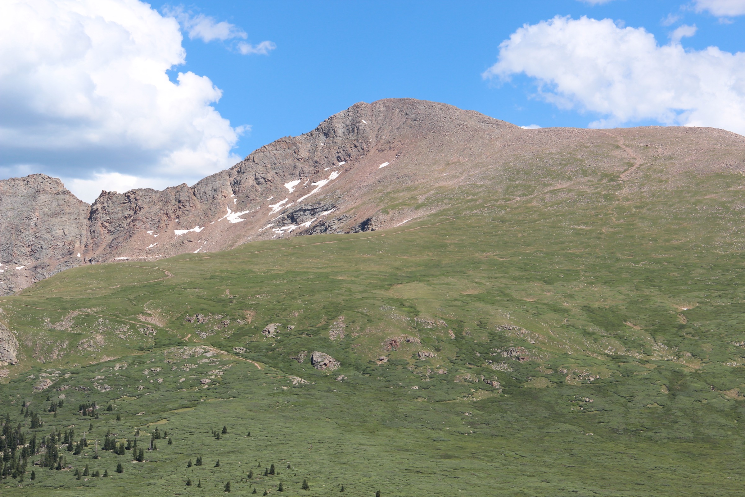 Mount Bierstadt seen from the Guanella Pass trailhead, Front Range, Colorado