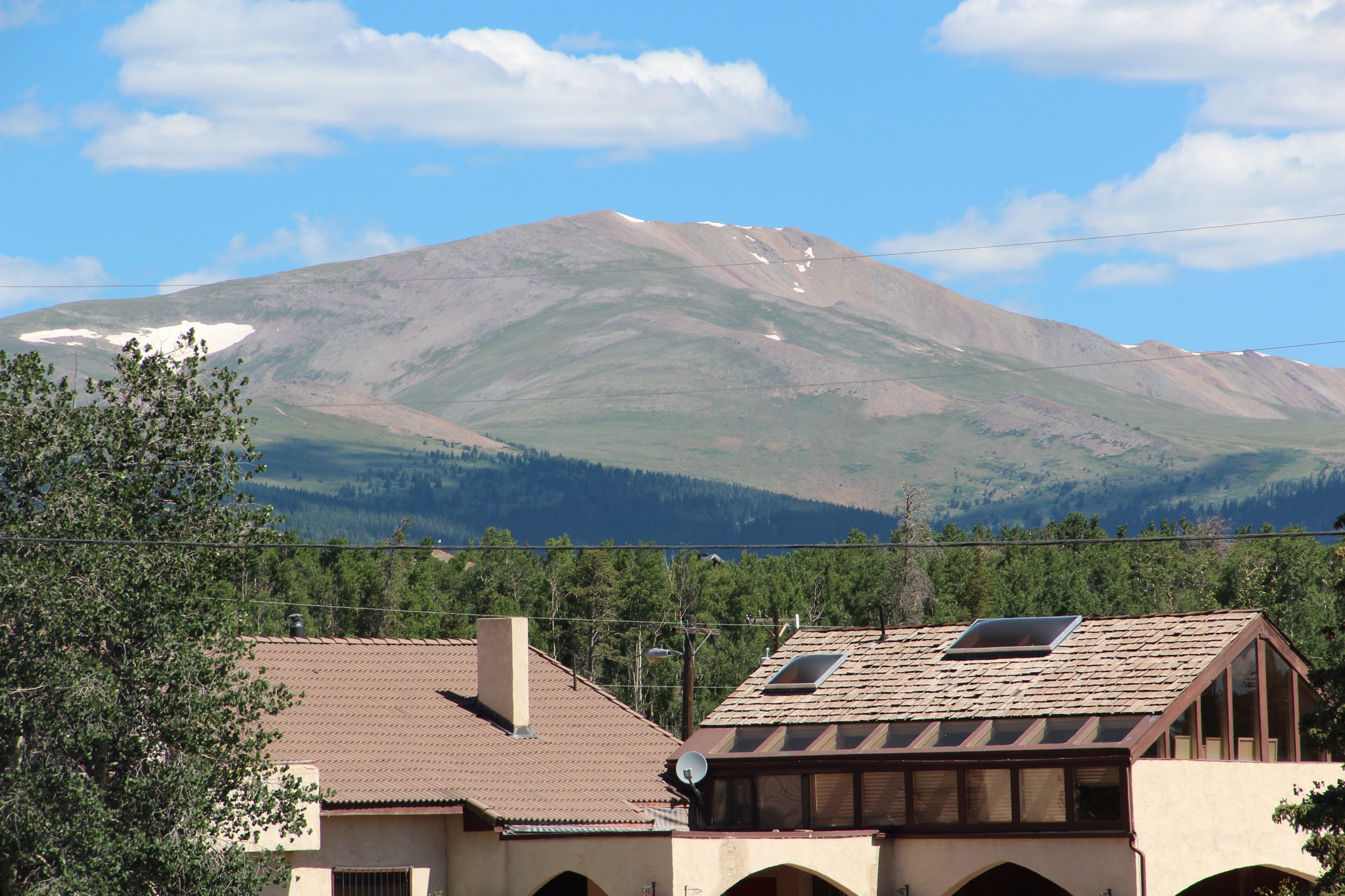 Mount Silverheels rising above South Park, seen from Fairplay