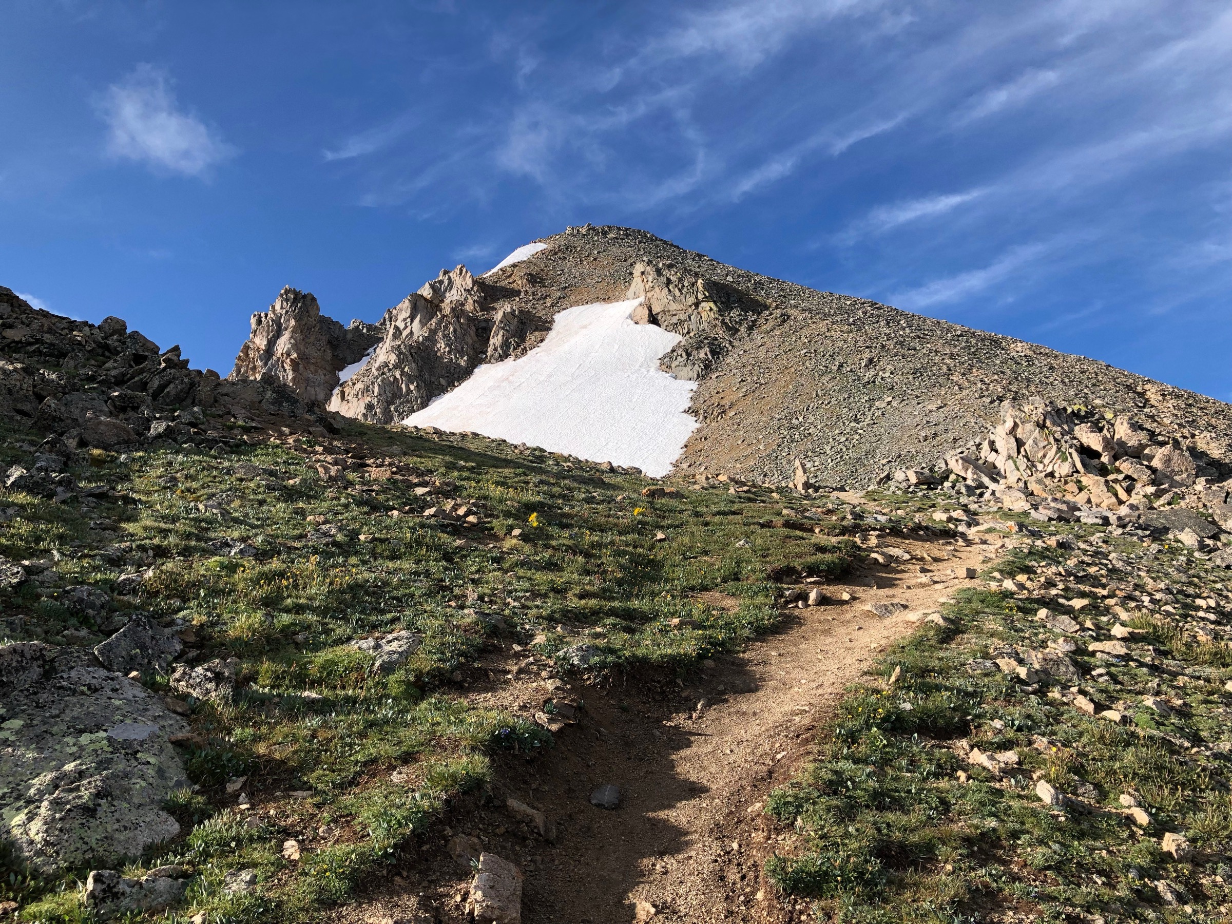 Huron Peak in the central Sawatch Range, seen from the Winfield approach