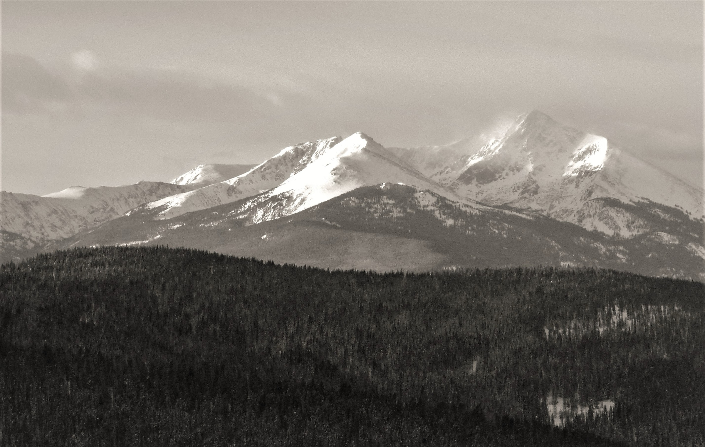 Notch Mountain with Mount of the Holy Cross behind, Holy Cross Wilderness