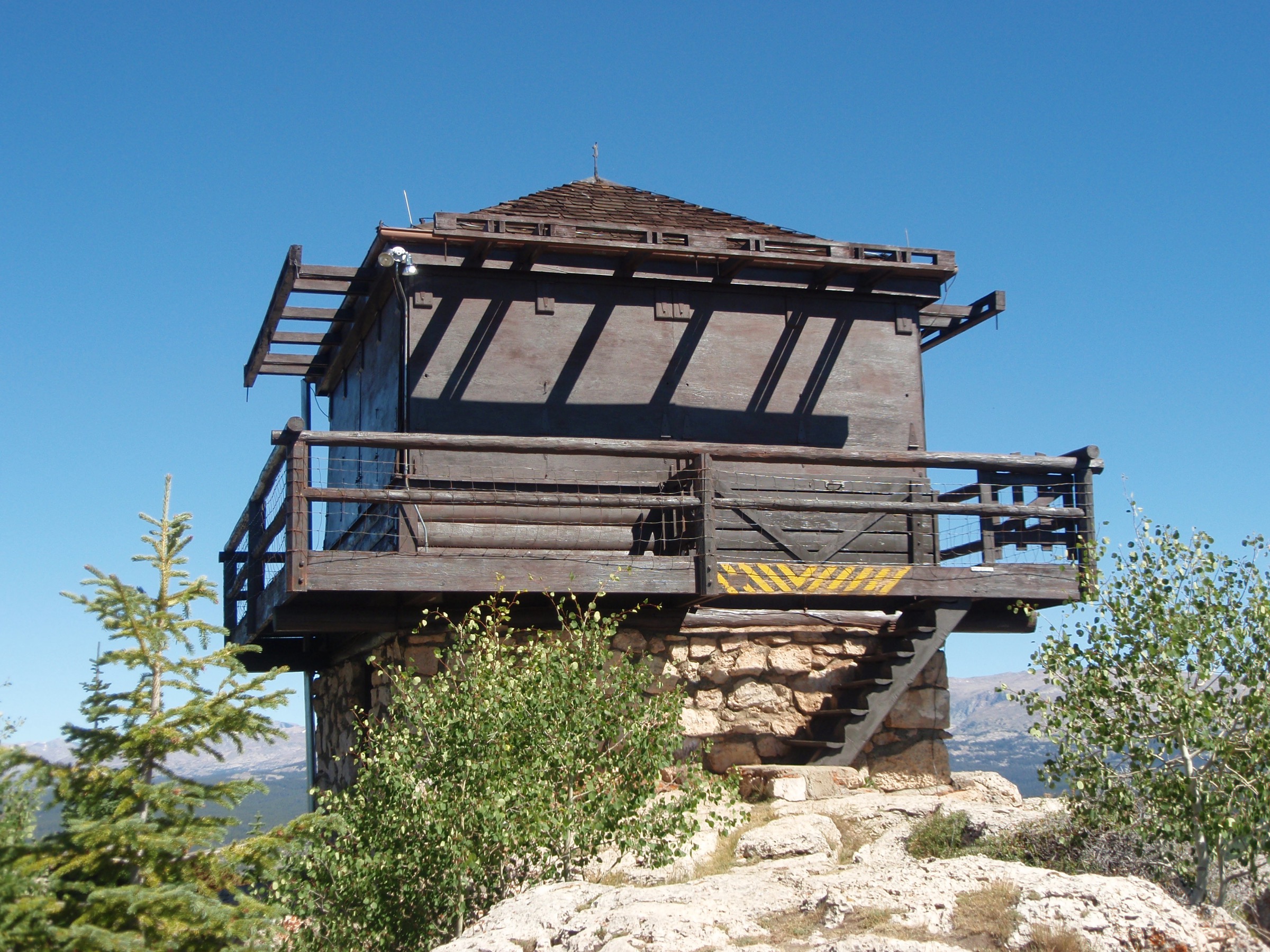 James T. Saban Fire Lookout on Hunt Mountain in the Bighorn National Forest