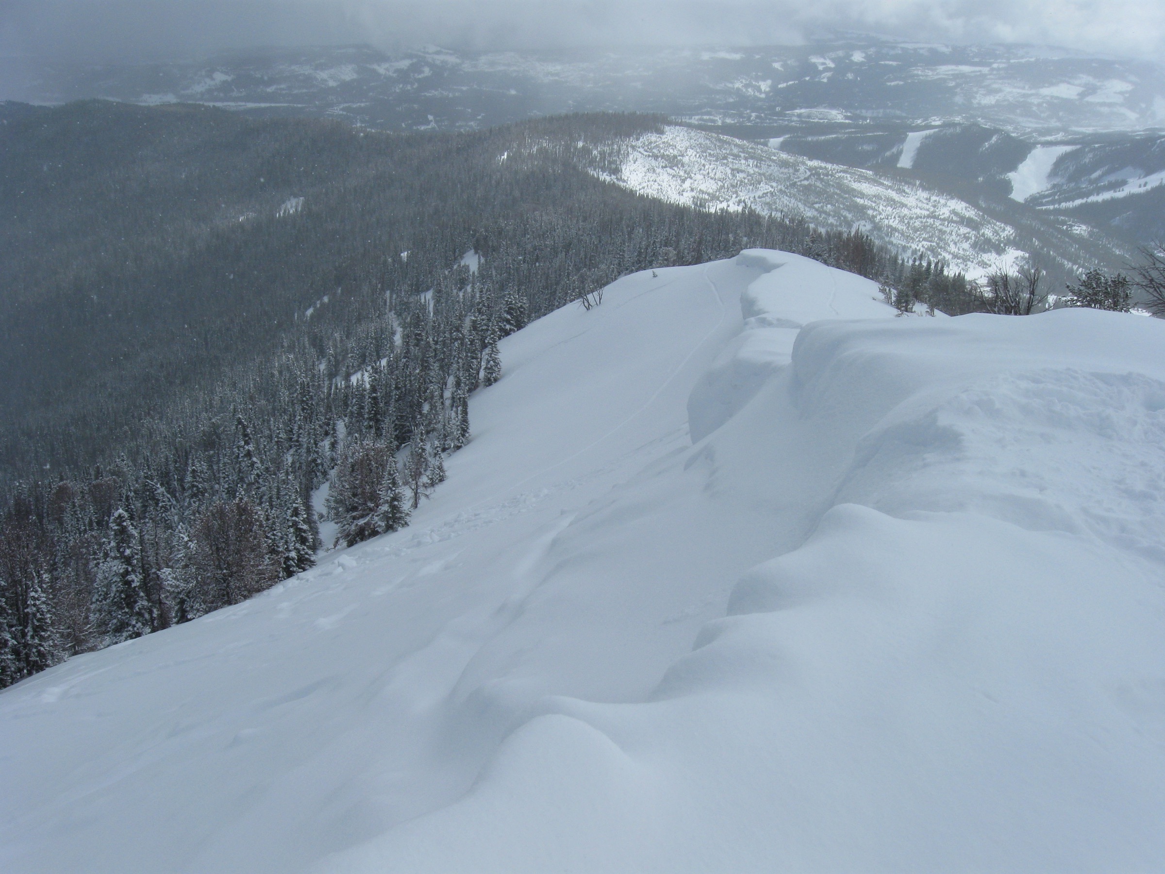 Beehive Ridge above Bear Basin near Big Sky, Montana, in the southern Spanish Peaks