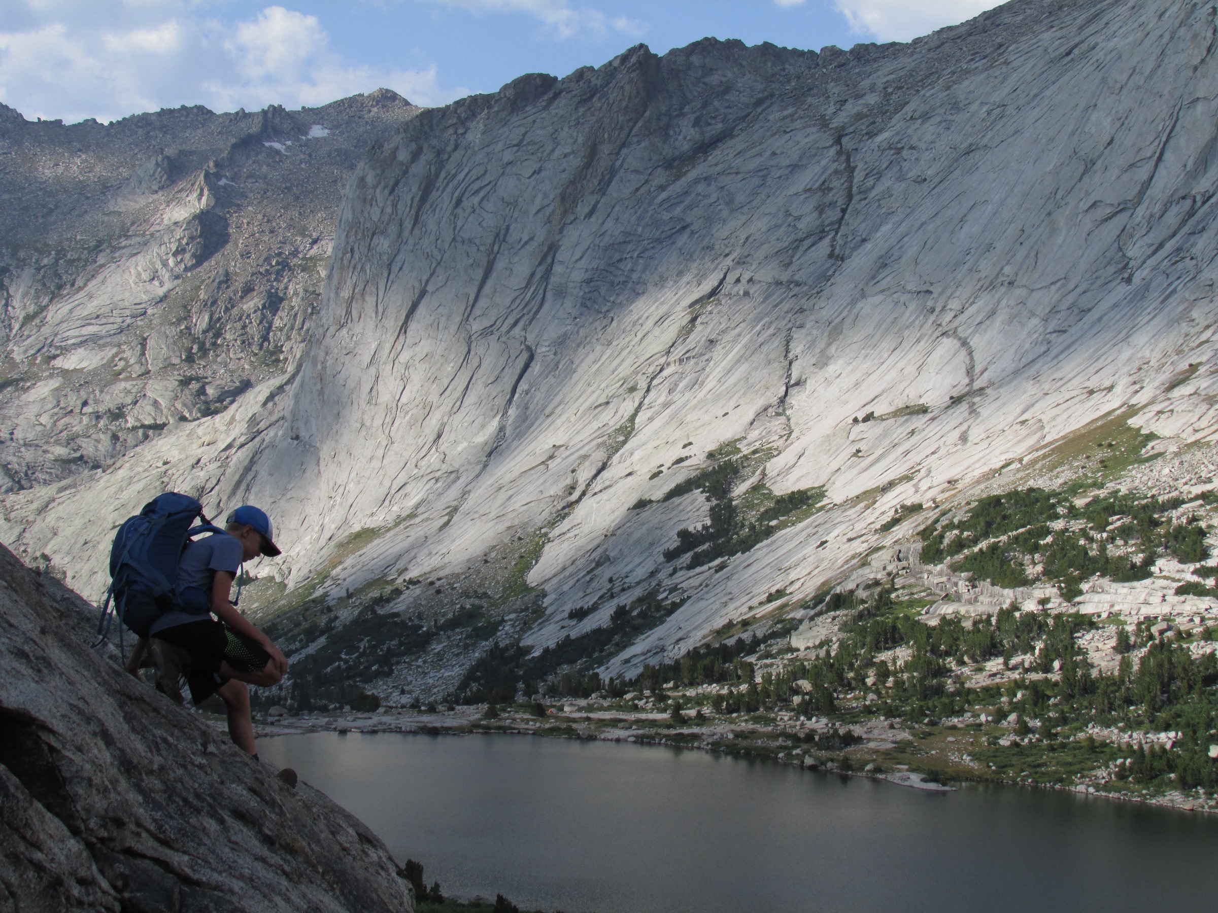 Deep Lake et Haystack Mountain dans la Bridger Wilderness du sud de la Wind River Range