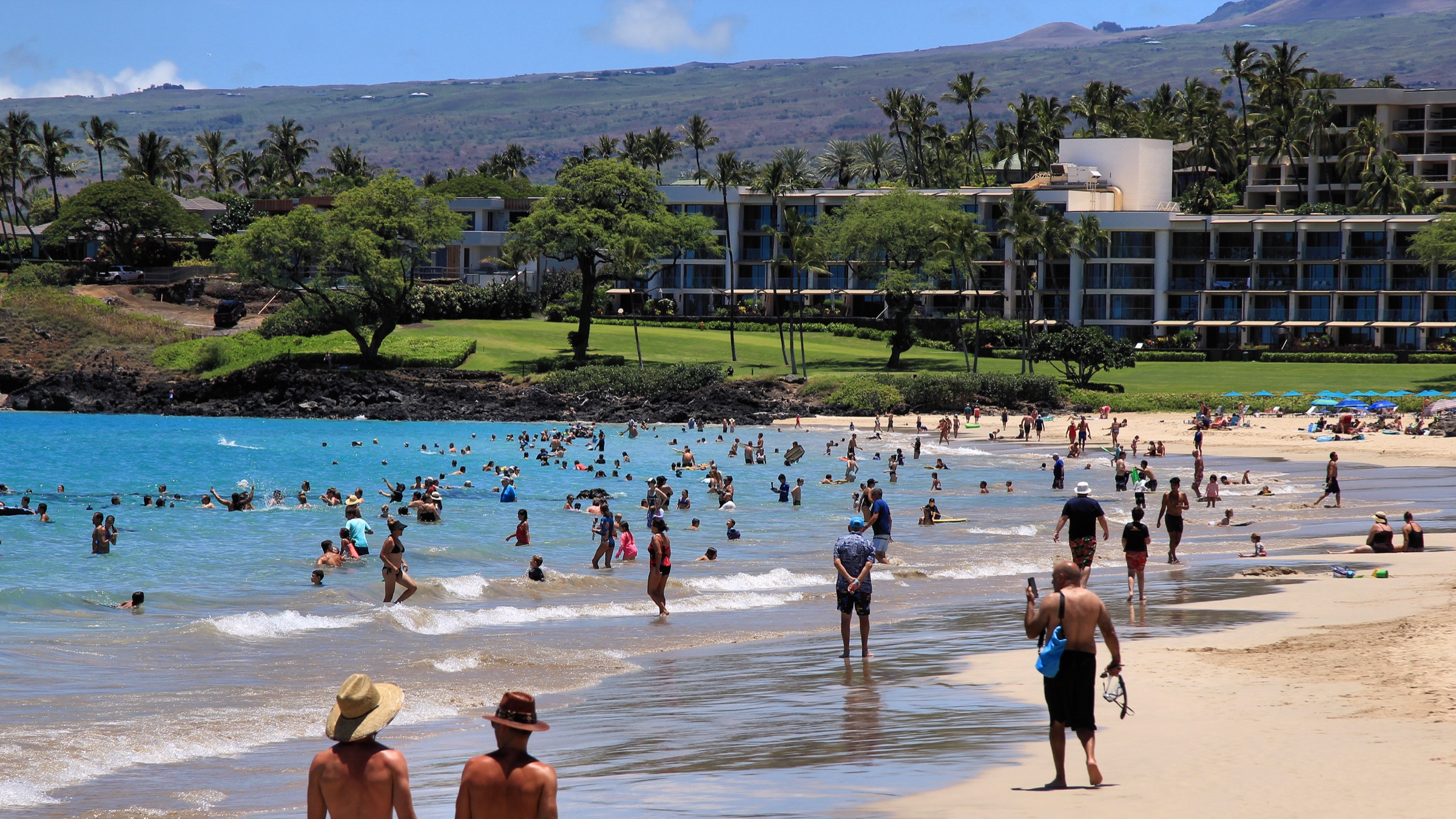 Hāpuna Beach, South Kohala — southern terminus of the Ala Kahakai section from Puʻukoholā