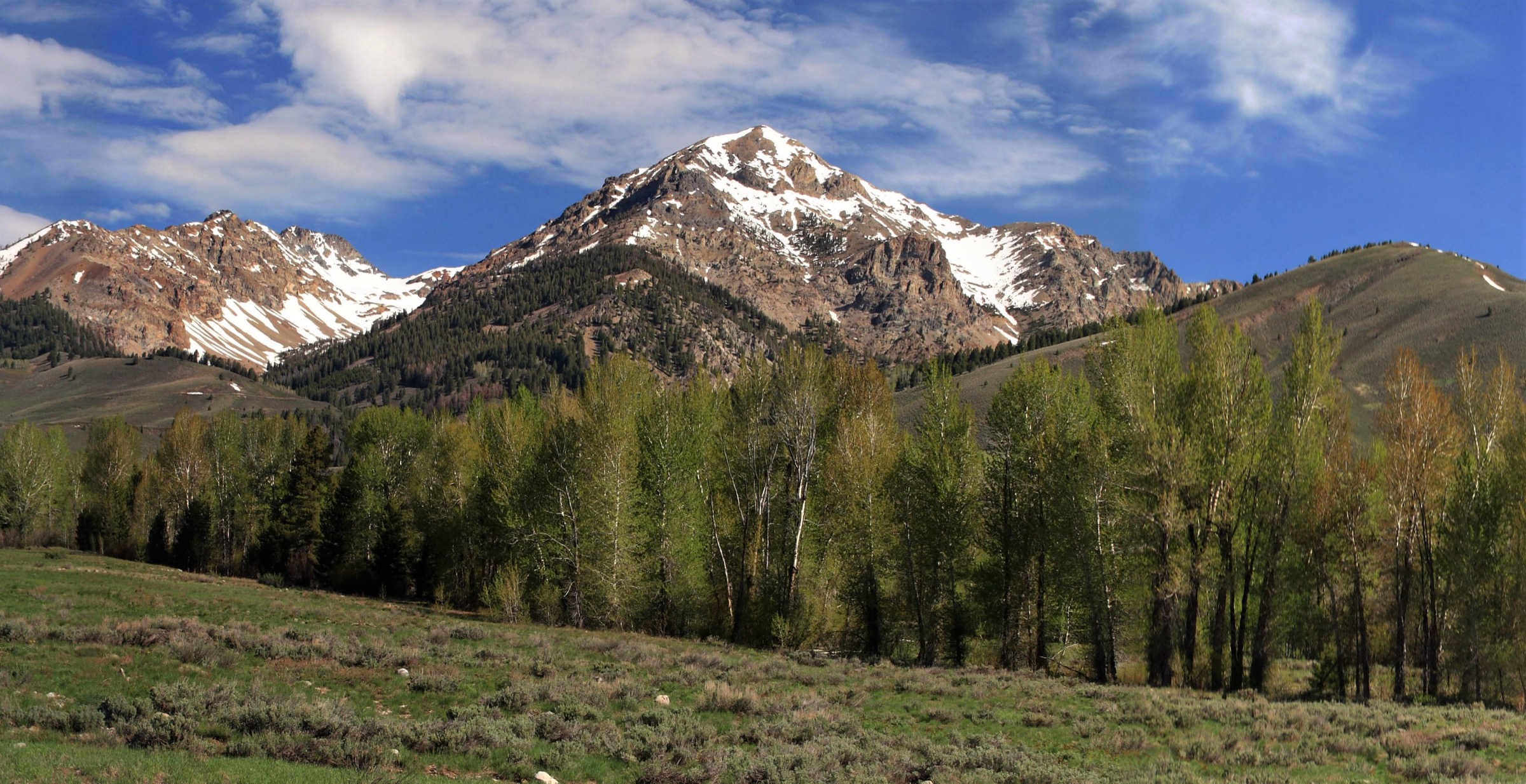Boulder Peak in the Boulder Mountains of Idaho