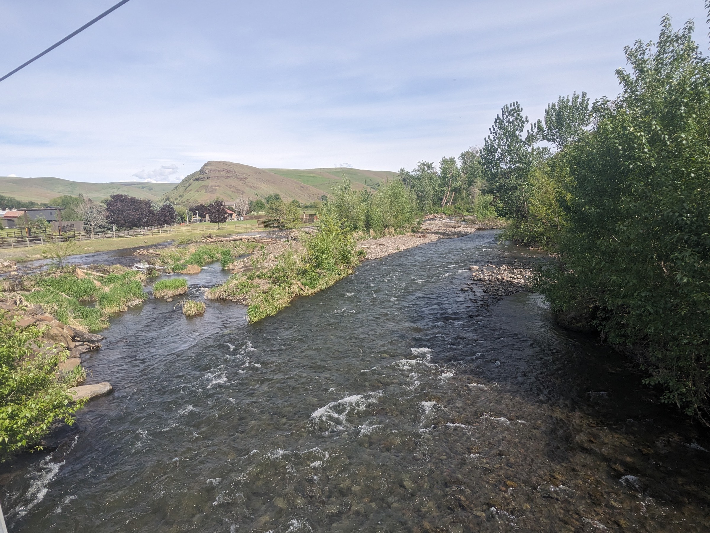 South Fork Walla Walla River in the lower Blue Mountains