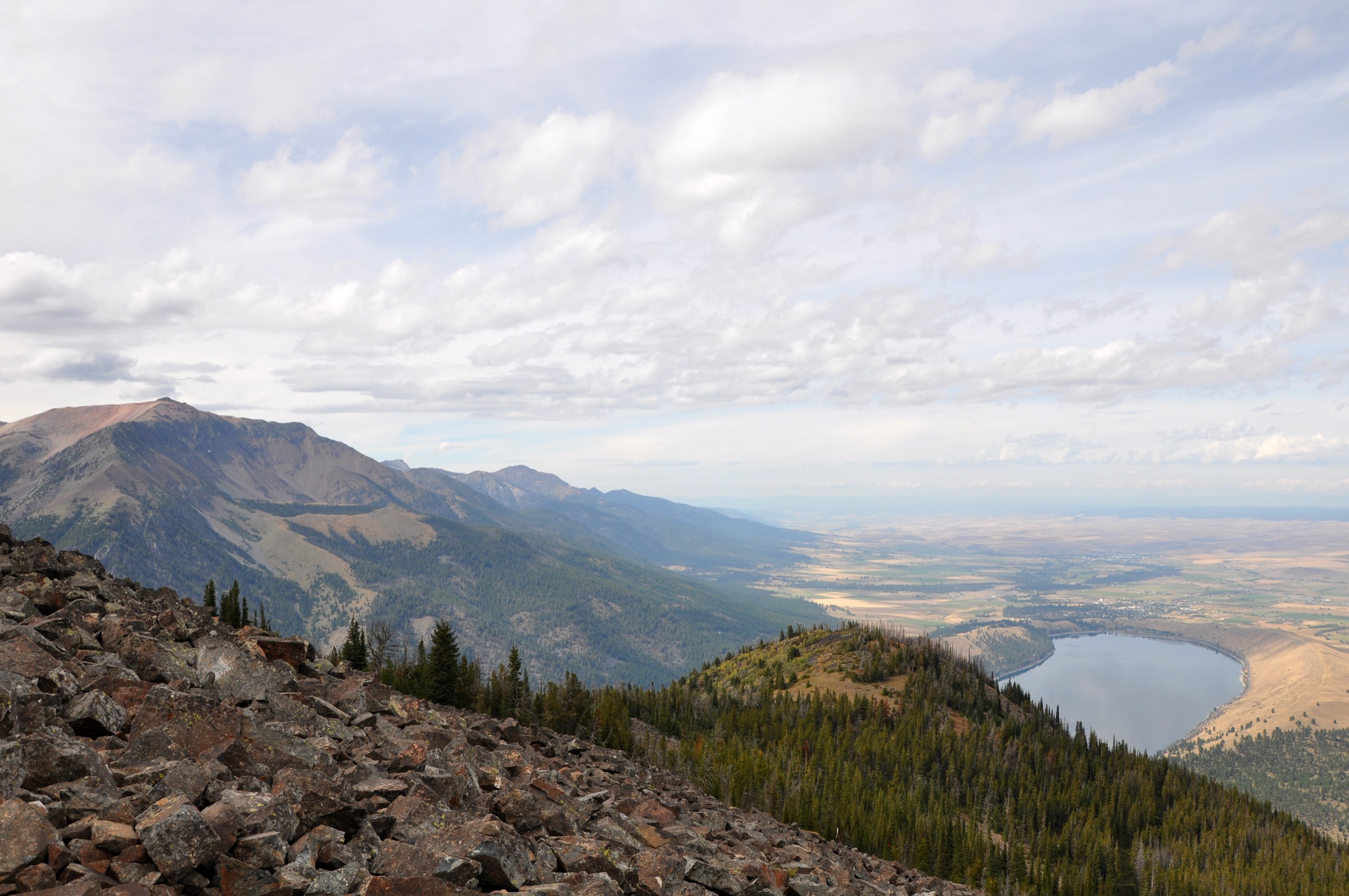 Wallowa Lake and the Wallowa Valley seen from Mount Howard