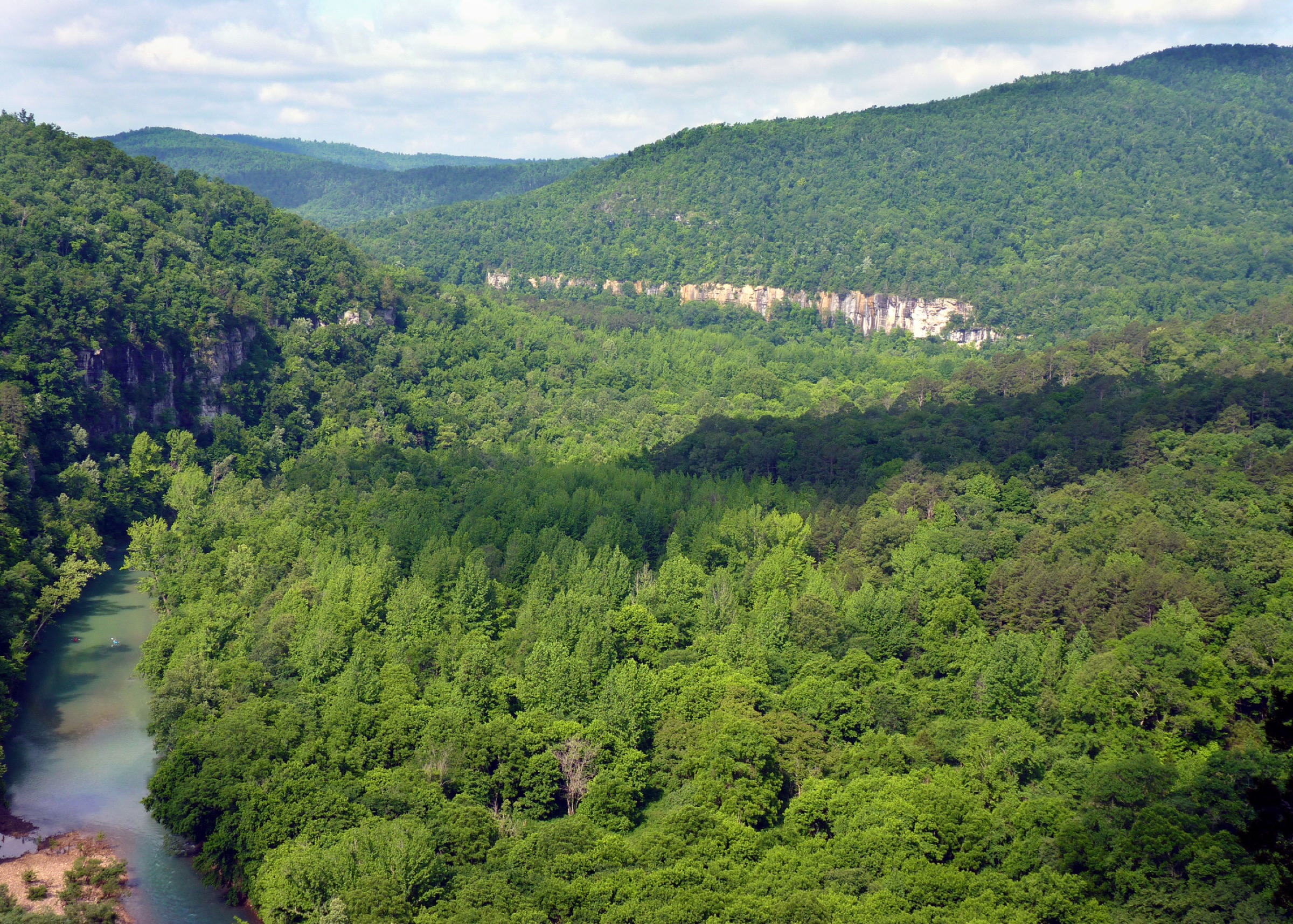 Big Bluff towering over the Buffalo River, Ponca Wilderness, Arkansas