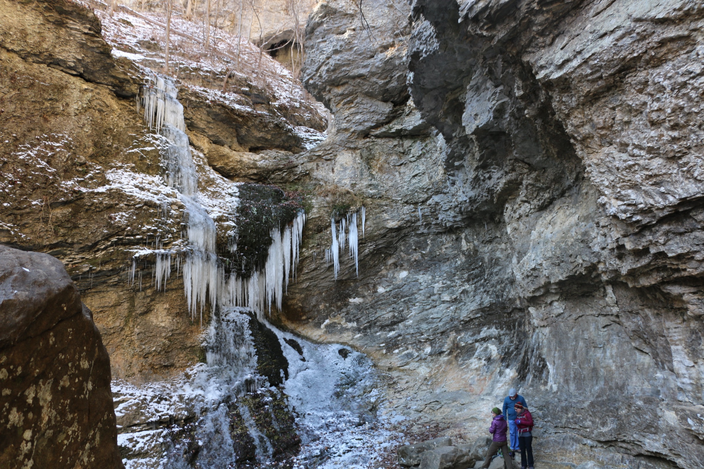 Ice formations in Lost Valley, Buffalo National River, Arkansas