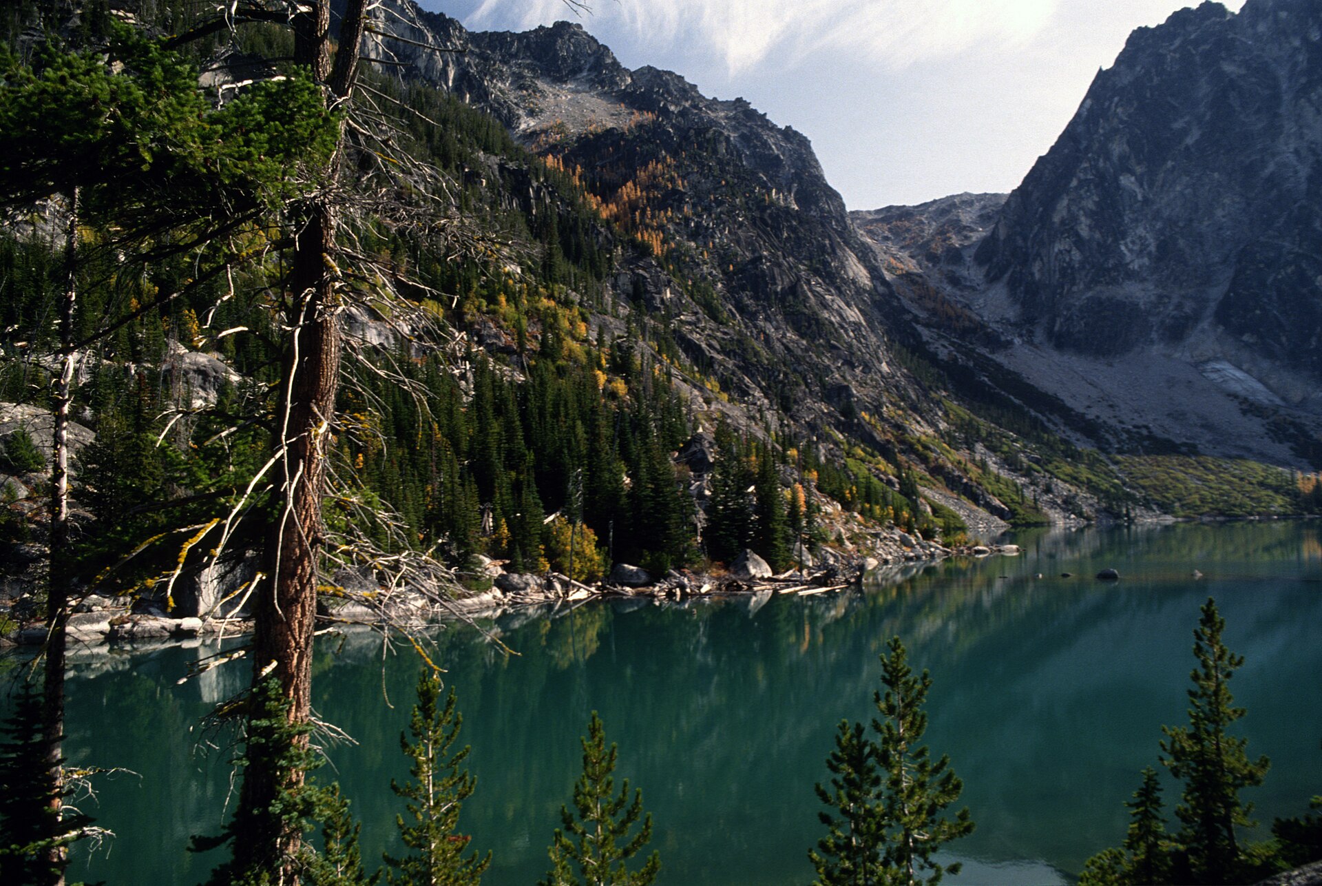 Granite peaks and subalpine lake basins in the Alpine Lakes Wilderness, Okanogan-Wenatchee National Forest, Washington