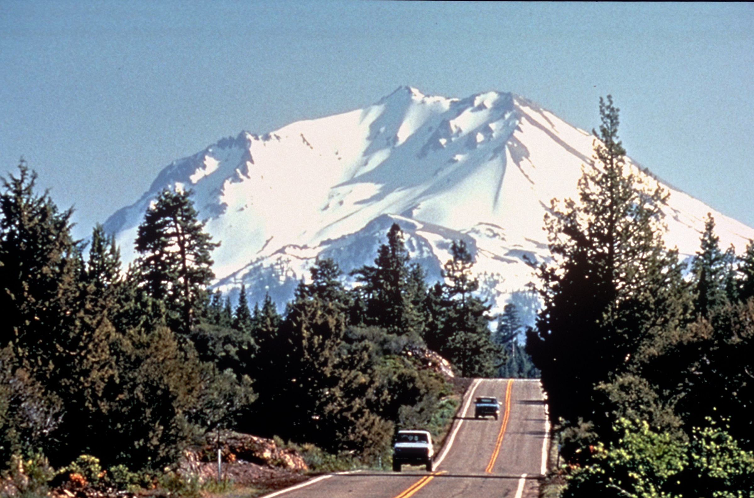 Lassen Peak from the Volcanic Legacy Scenic Byway, Lassen Volcanic National Park
