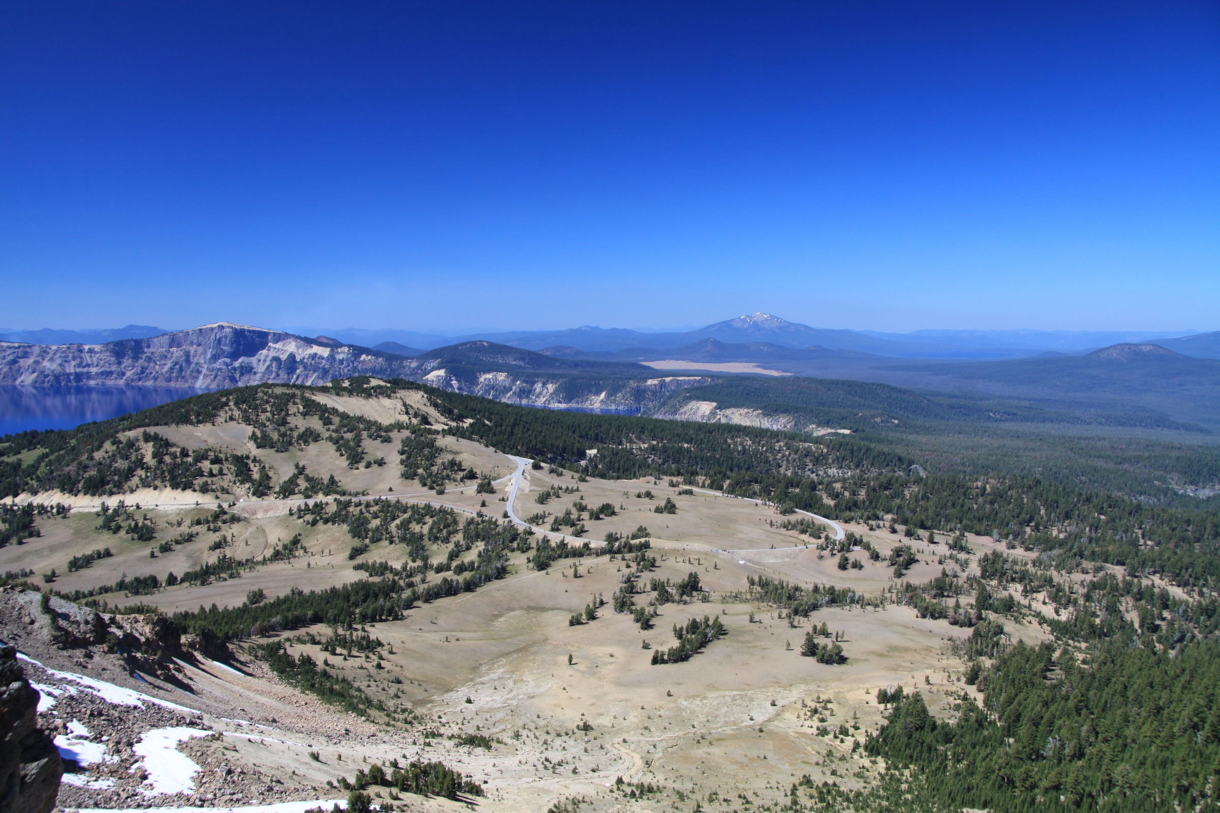 Crater Lake depuis le sommet de Mount Scott