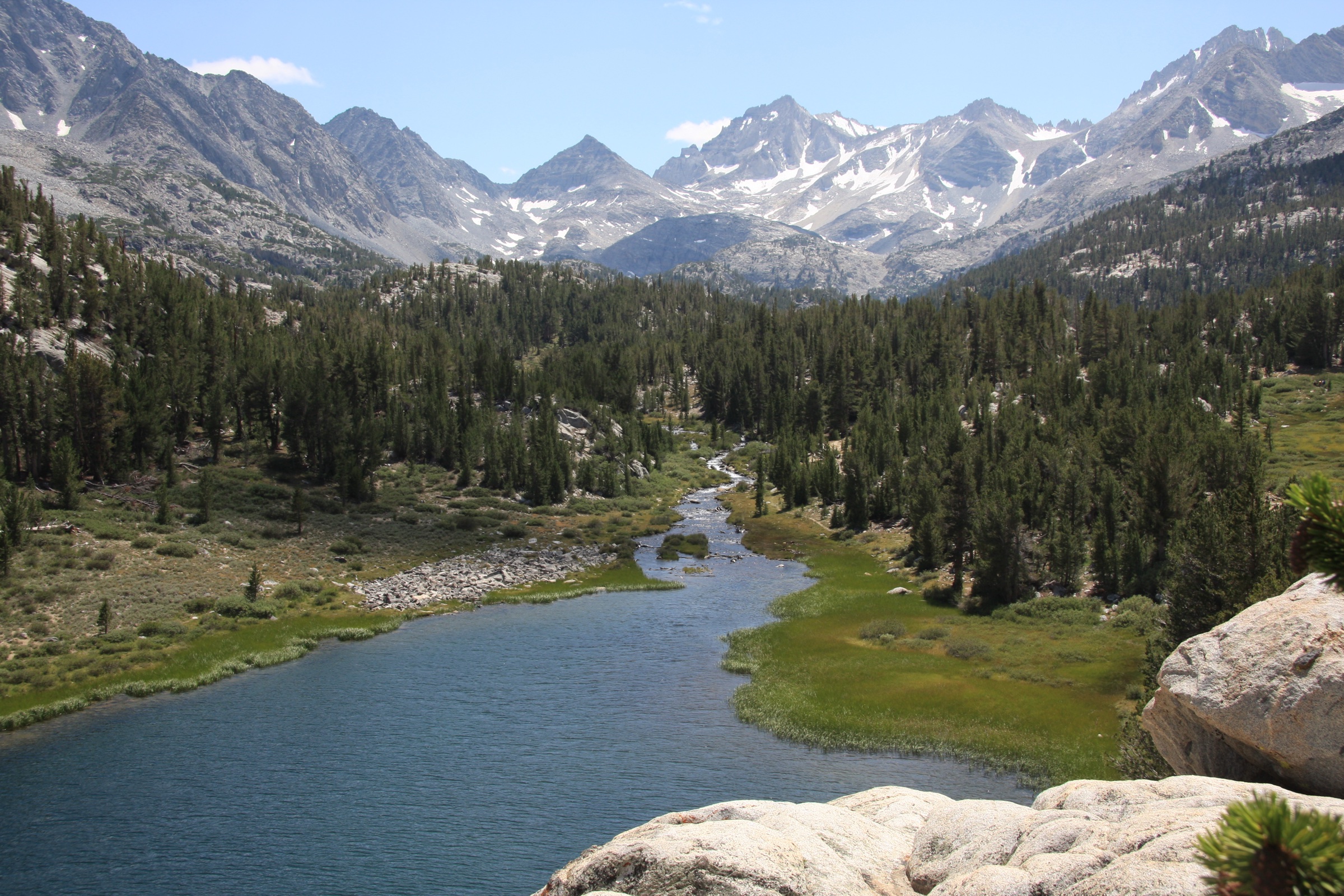 Little Lakes Valley seen from above Mack Lake, Rock Creek, eastern Sierra Nevada