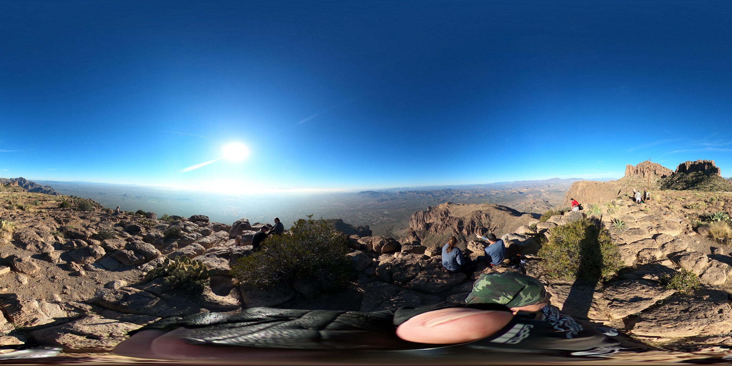 Panorama depuis Flatiron, Superstition Mountains, Arizona