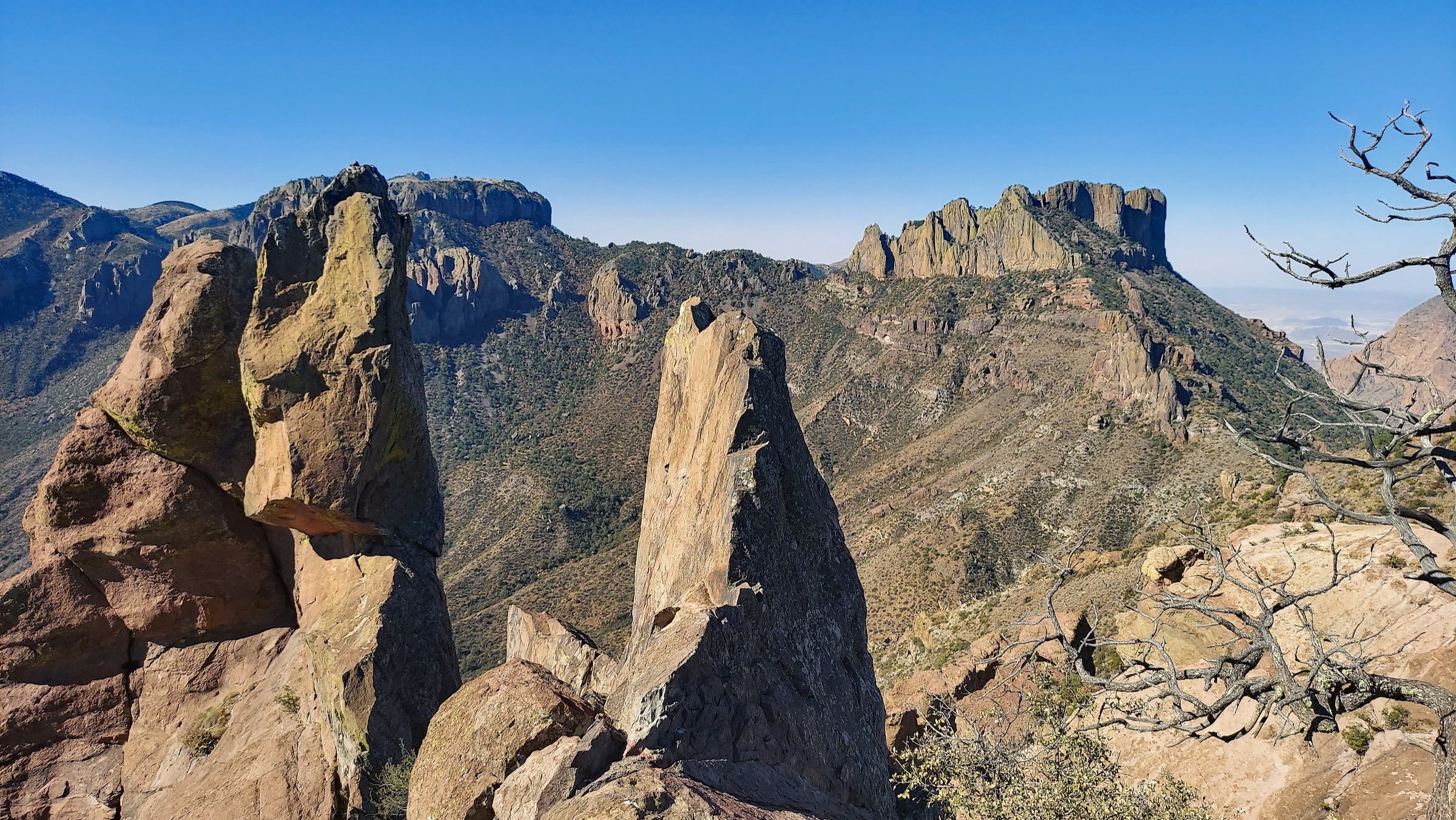 Lost Mine Trail ridge, Chisos Mountains, Big Bend National Park, Texas
