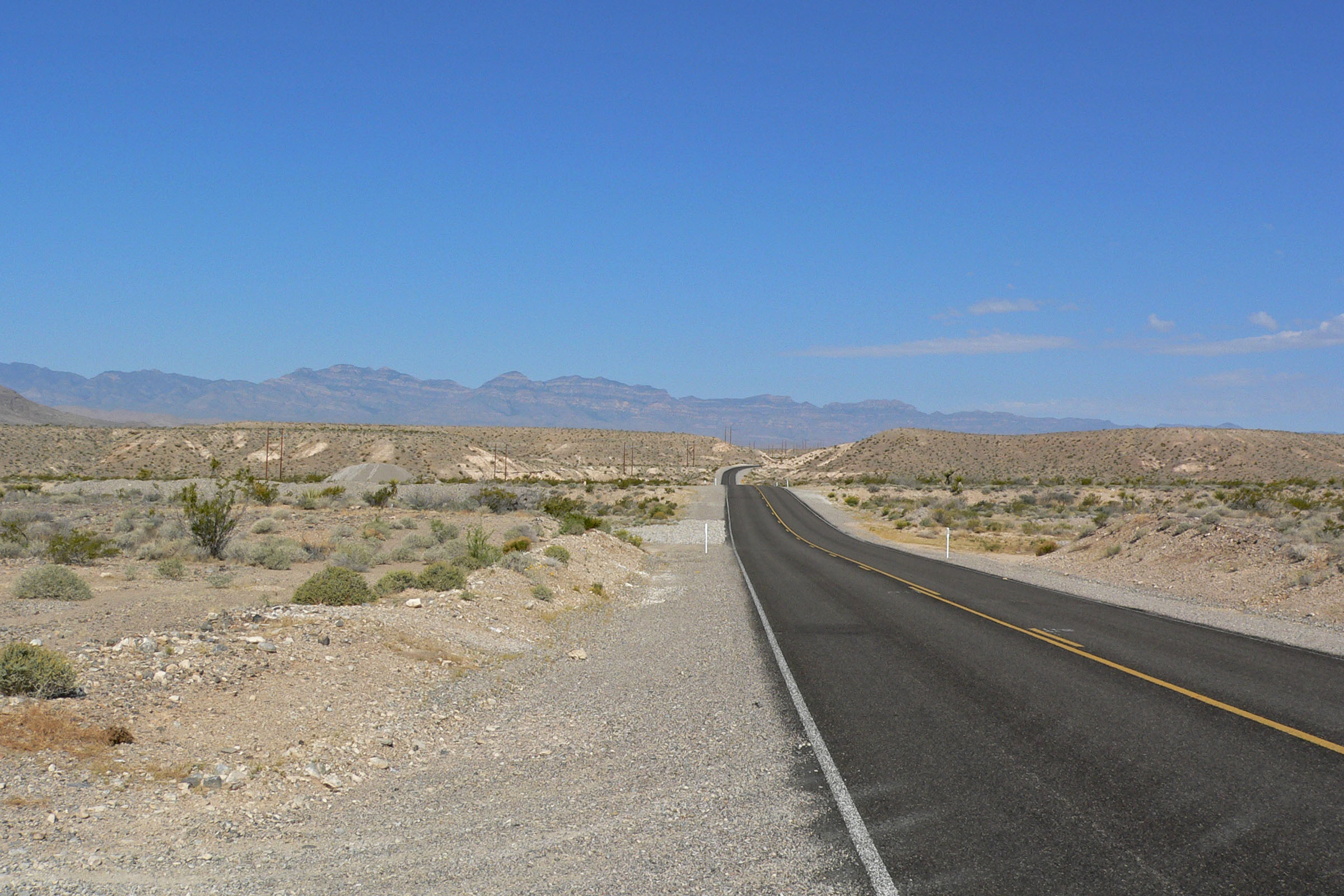 The Sheep Range seen from Nevada State Route 168 north of Las Vegas