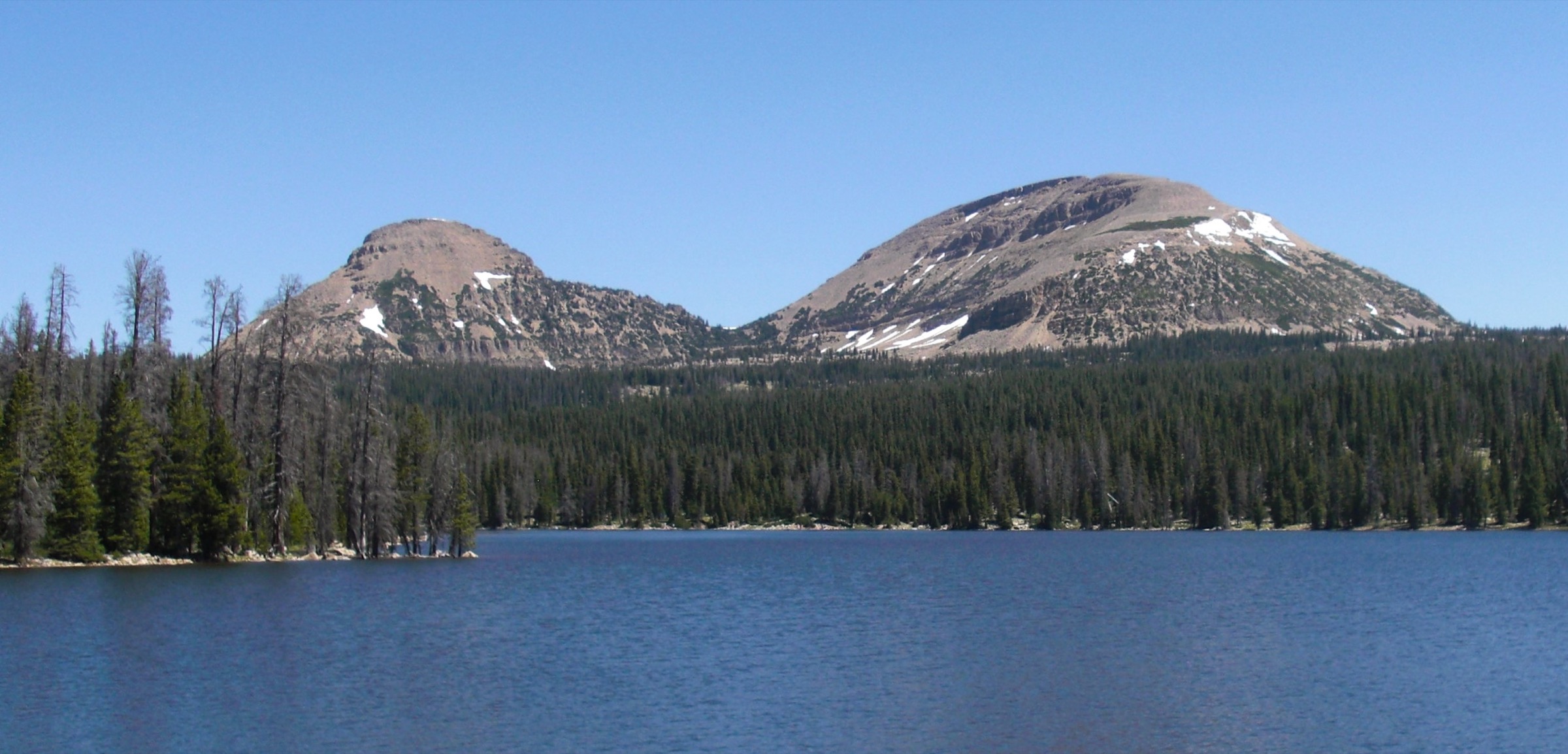 Reids Peak and Bald Mountain in the western Uinta Mountains, Utah