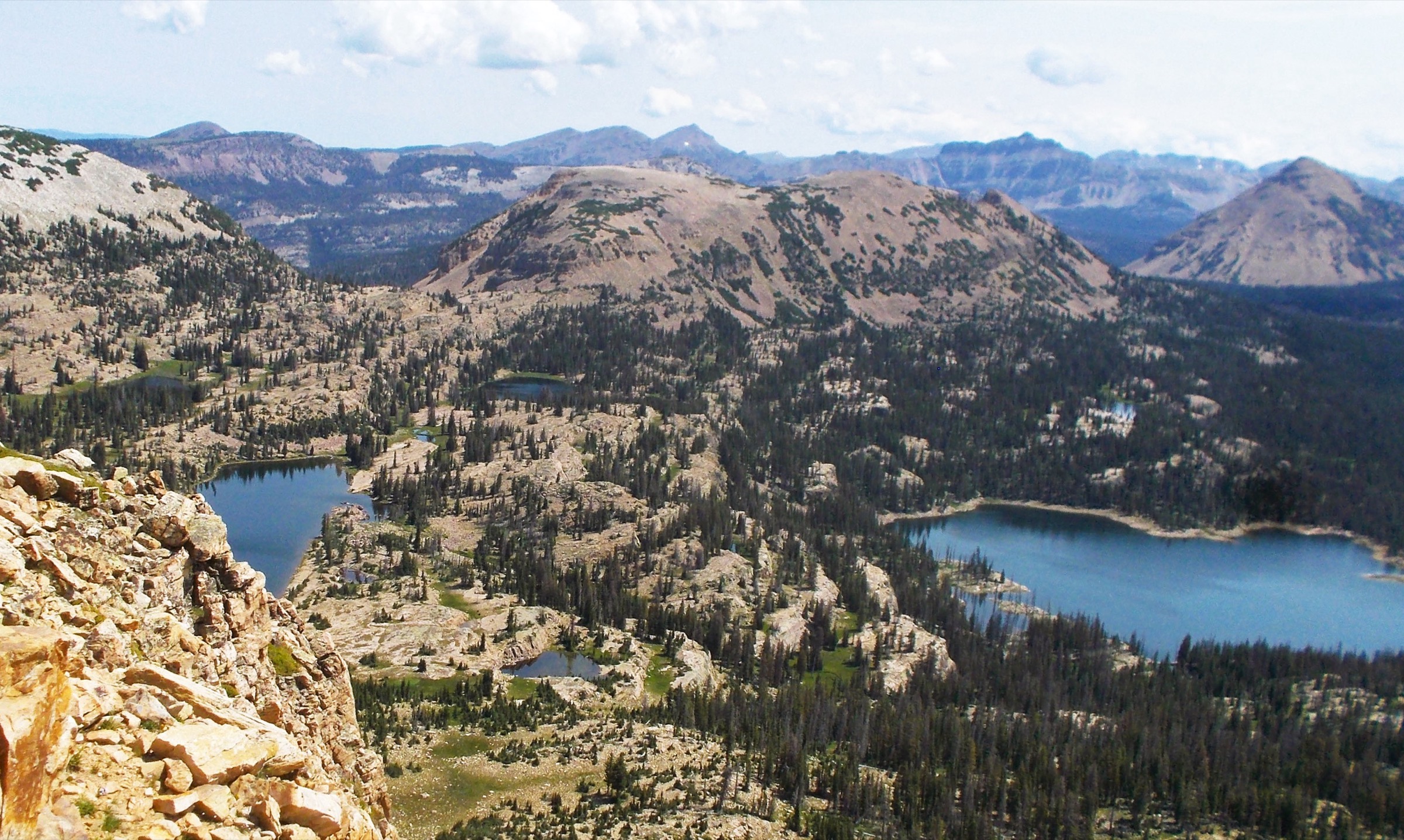 Notch Mountain seen from Mount Watson in the western Uinta Mountains, Utah