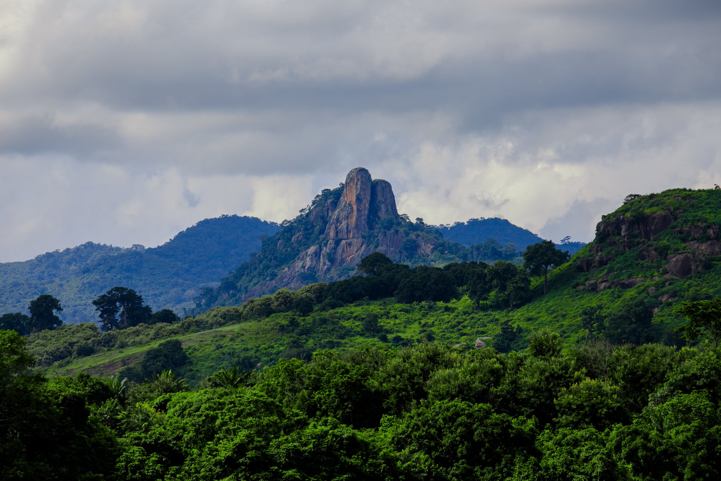 The Dent de Man mountain, Côte d'Ivoire
